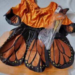 Gymboree Butterfly Used costume & NWT Wand. Dress built in panty. Size Small 5-6